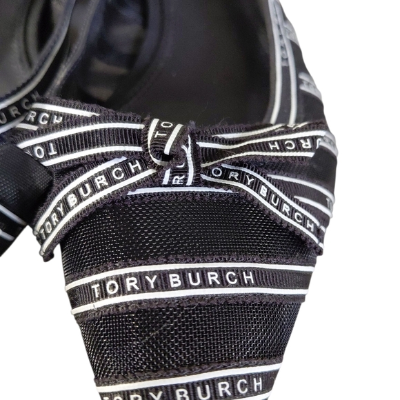 Tory Burch Penelope Navy Mesh Flats Size 8 - Picture 4 of 13